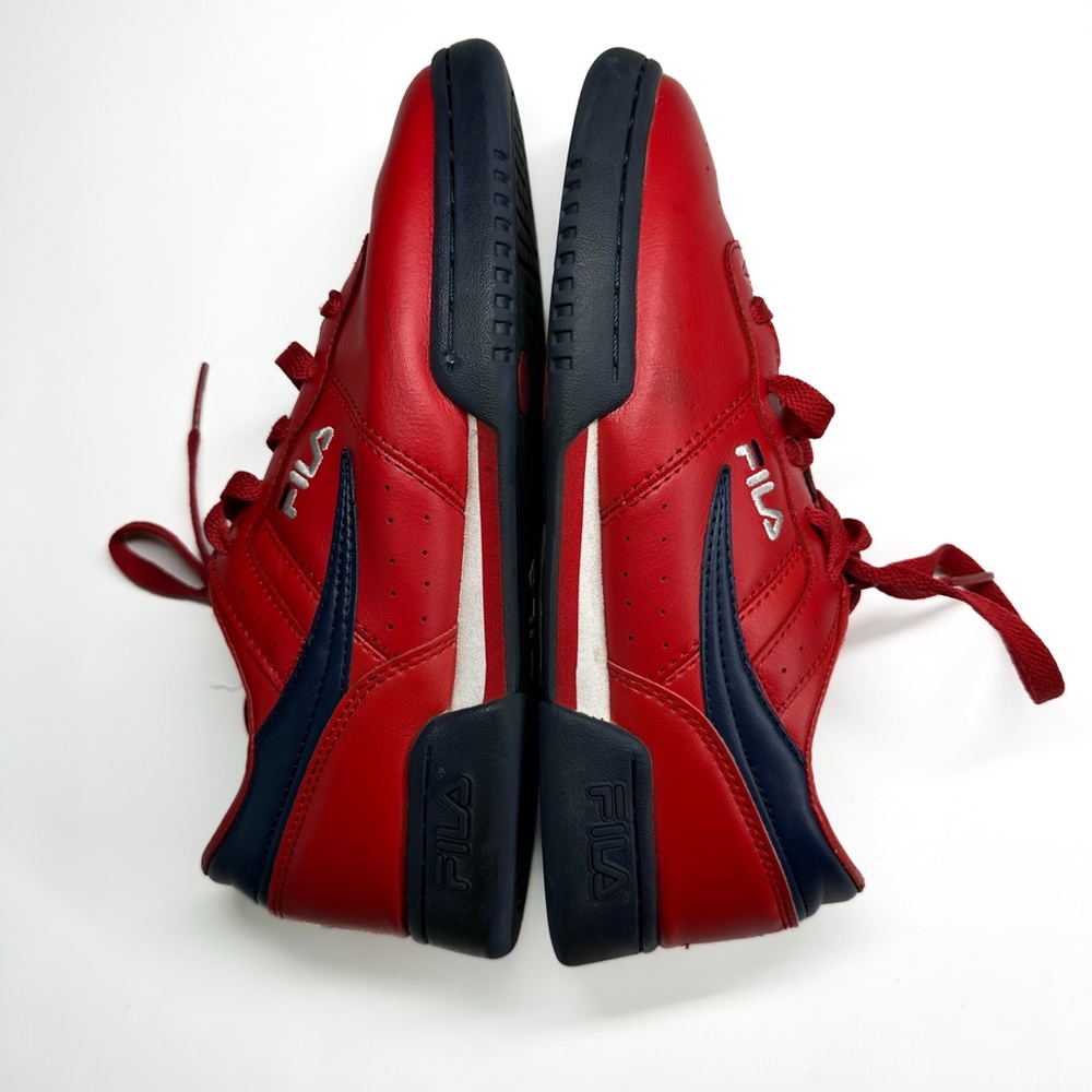 Fila | Vibrant Red and Dark Blue Sneakers | 7